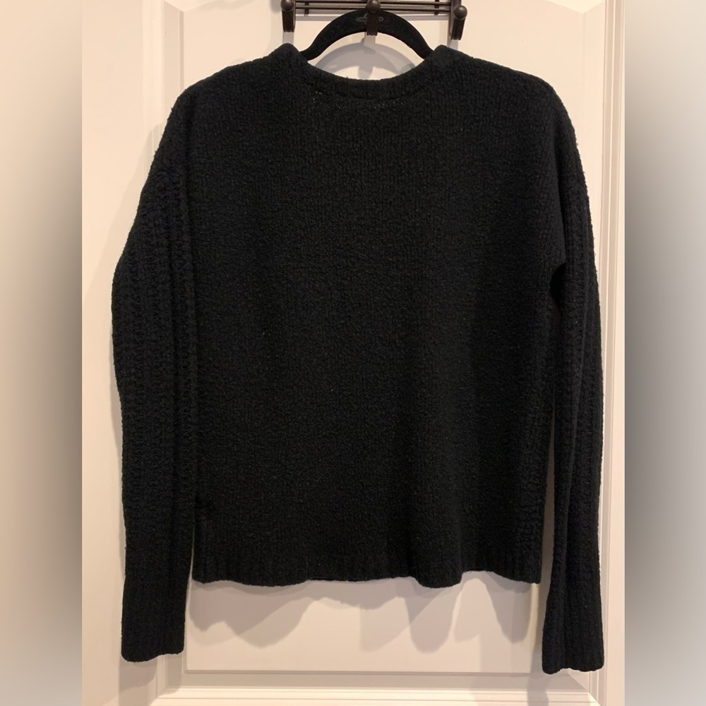GAP Sweater Ribbed Crew Neck Wool/Alpaca Blend Long Sleeve Women’s XS Black